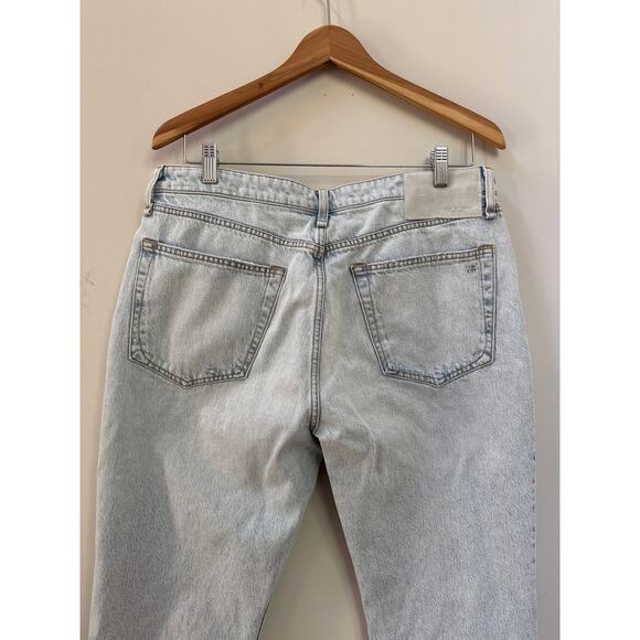 Rag & Bone Womens Rosa Mid Rise Boyfriend Distressed Light Wash Jeans Size 31 - Picture 5 of 8